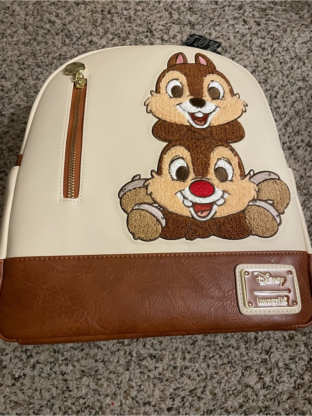 Loungefly Disney Chip & Dale
Chenille Patch Mini Backpack